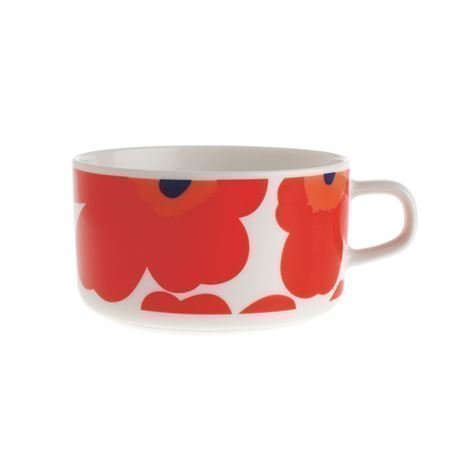 Marimekko Unikko Teekuppi Punainen-Valkoinen - Keittiö